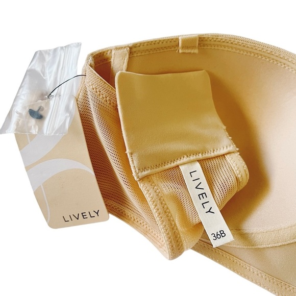 Lively no wire strapless bra 36B in toasted almond nude beige - Picture 7 of 11